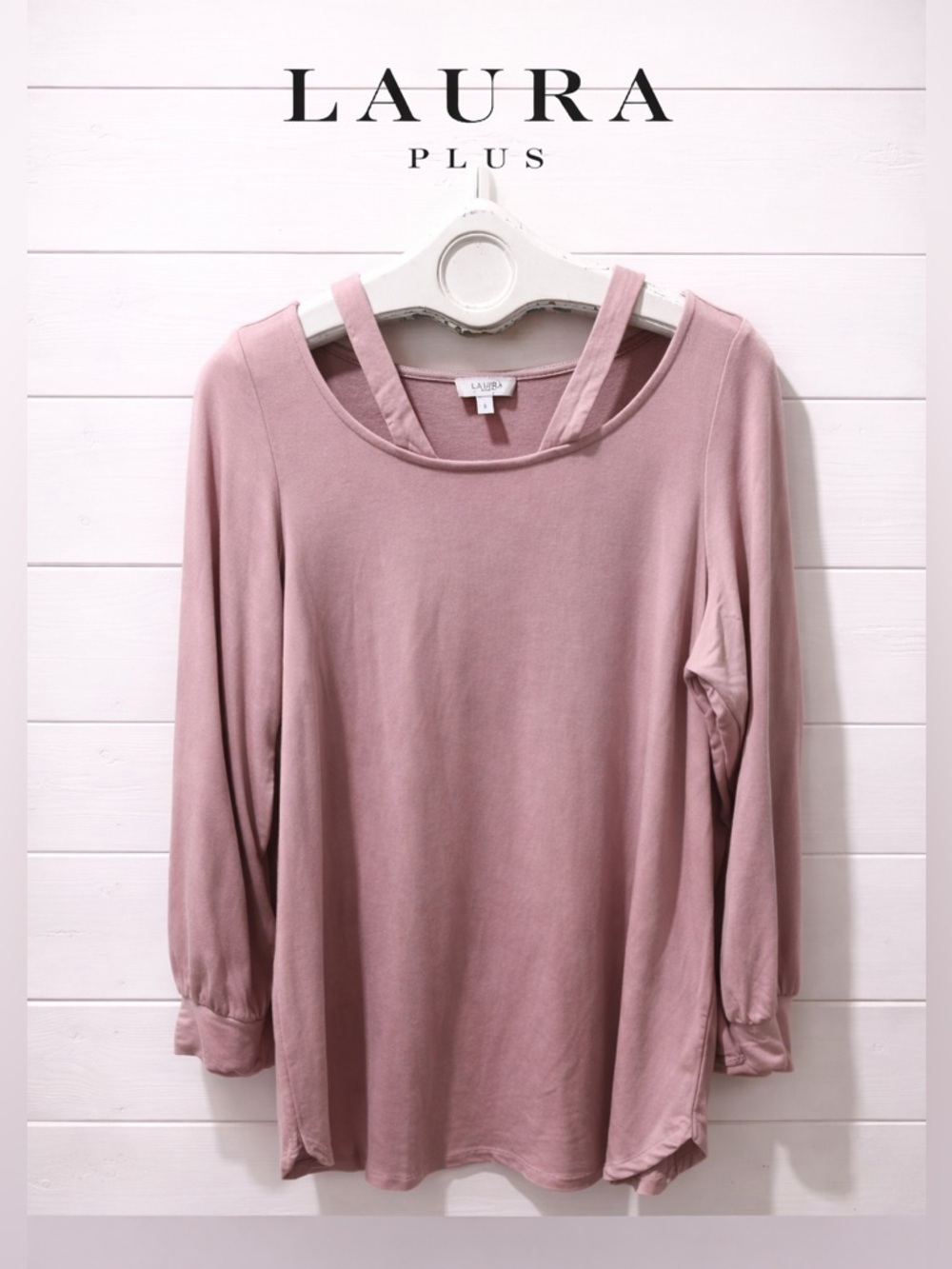 NWOT Laura plus pink sweater size  X